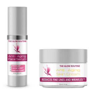 The Glow Routine Anti-Aging Duo: Face Serum & Skin Cream Combo 3 of each